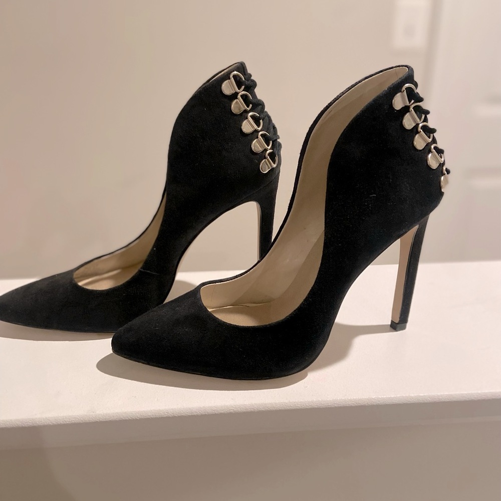 Black Suede Heels